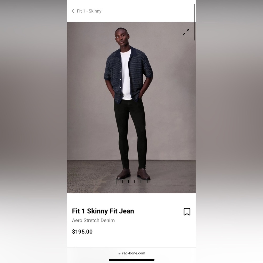 NWT - Rag & Bone black jeans